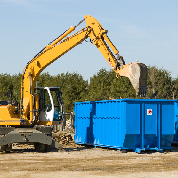 are there any restrictions on where a residential dumpster can be placed in Homer OH